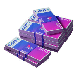 Stacks of cash representing a boost